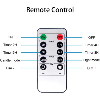 Elegant LED Flameless Candle Set – Remote Control, Timer & Timeless Ambiance for Any Occasion