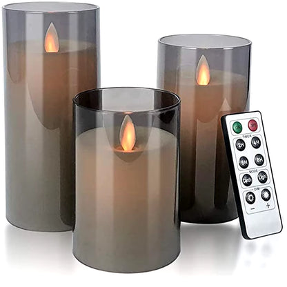 Elegant LED Flameless Candle Set – Remote Control, Timer & Timeless Ambiance for Any Occasion