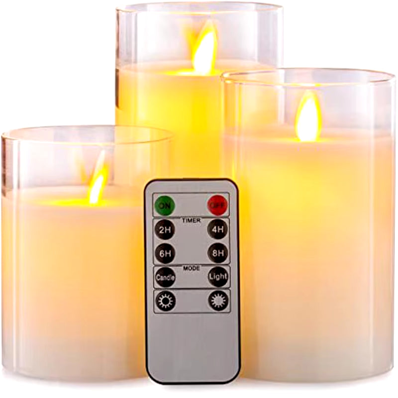 Elegant LED Flameless Candle Set – Remote Control, Timer & Timeless Ambiance for Any Occasion