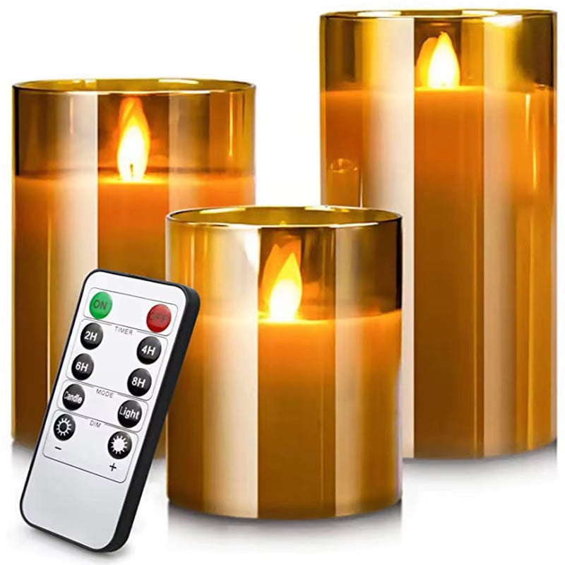 Elegant LED Flameless Candle Set – Remote Control, Timer & Timeless Ambiance for Any Occasion