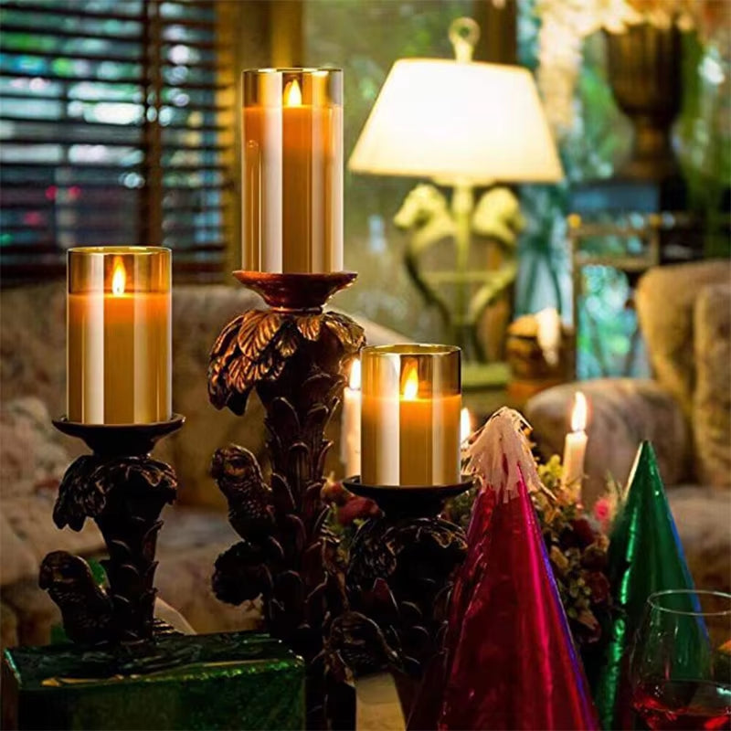 Elegant LED Flameless Candle Set – Remote Control, Timer & Timeless Ambiance for Any Occasion